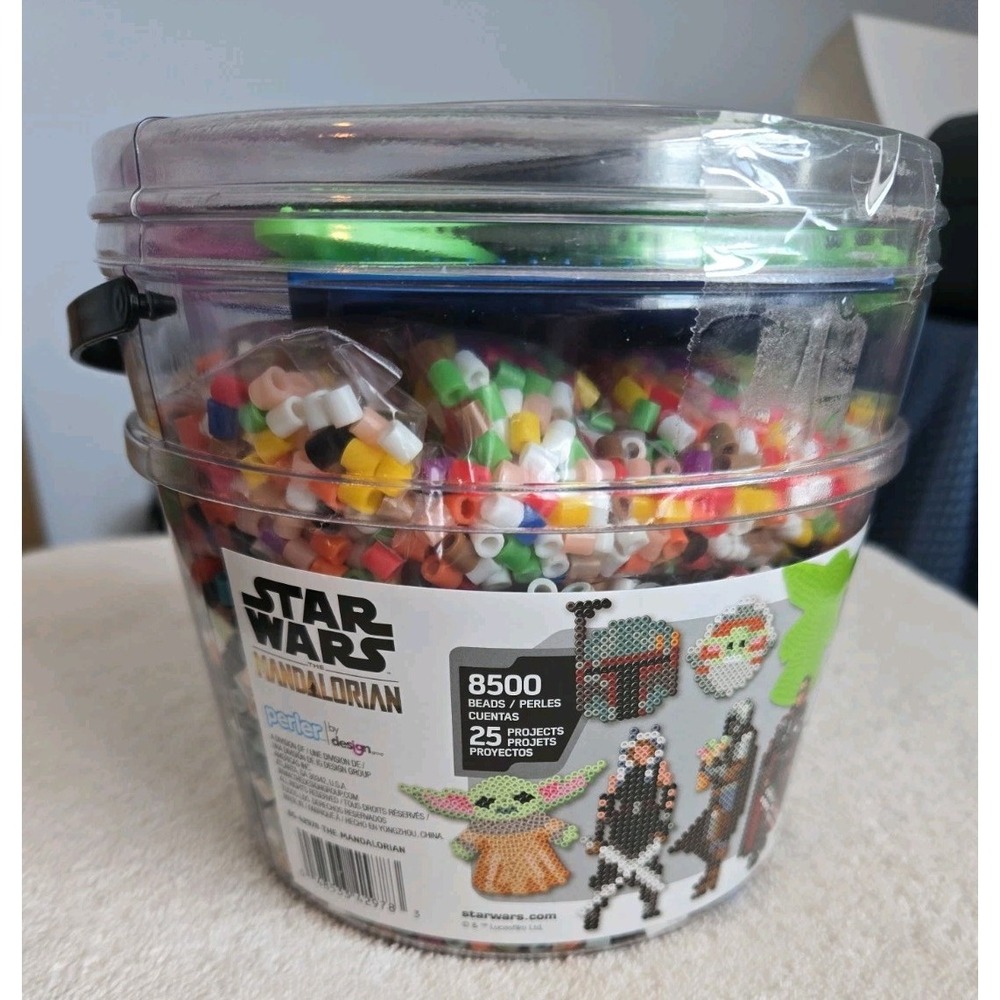 Perler Star Wars Beads Bucket Kit, 8500pcs Plus Extra Beads Opened